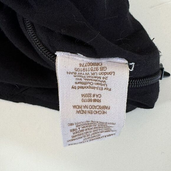 Free People Pants 2 Santoshi Black Wide Leg Embroidered Boho Hippie Gauzy Crinkl - Picture 10 of 15